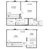 Dual Level 1x1 818 SF